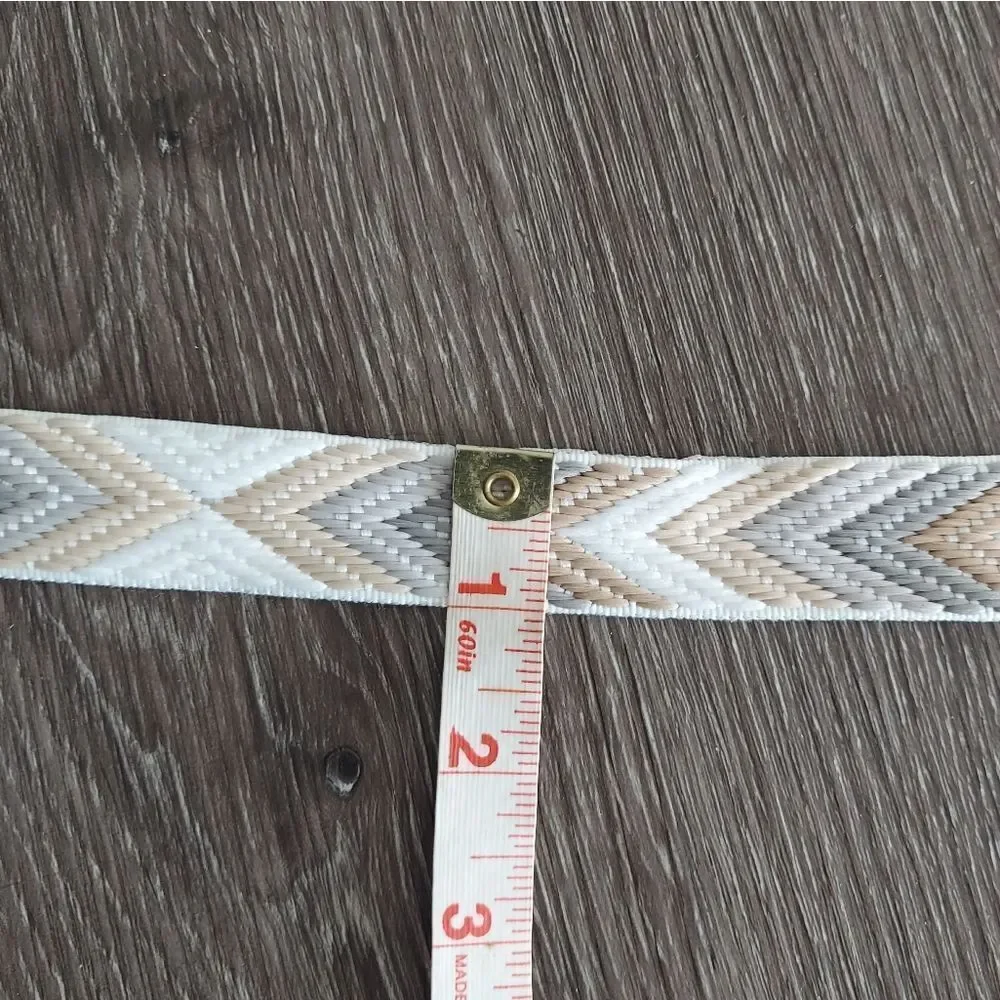 J Crew Chevron Pattern Belt Medium EUC - Picture 7 of 7